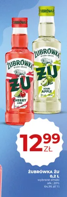 Likier Żubrówka Żu Sour Apple promocja w Duży Ben