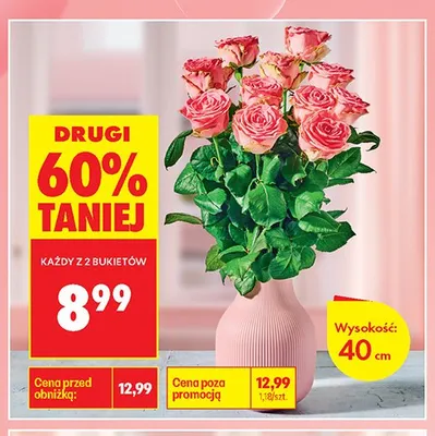 Bukiet róż promocja w Biedronka