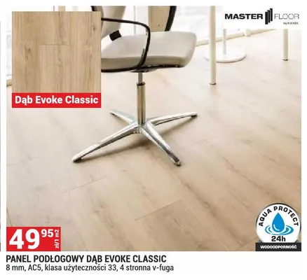 Panel podłogowy Dąb Evoke Classic Master Floor 8mm AC5 klasa użyteczności 33 4-stronna V-fuga promocja w Merkury Market
