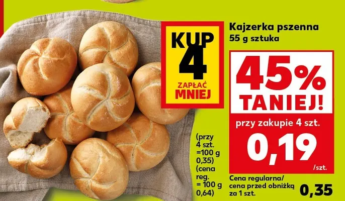 Kajzerka pszenna Kaufland promocja w Kaufland