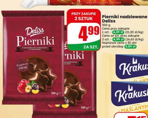 Pierniki nadziewane Deliss promocja w Dino