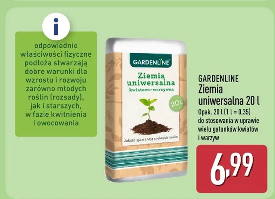 Ziemia uniwersalna 20 l promocja w Aldi