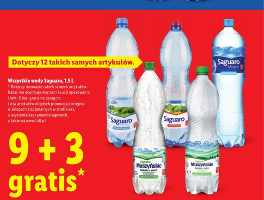 Wody Saguaro promocja w Lidl