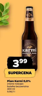 Piwo Karmi 0,0%, różne rodzaje promocja w Netto