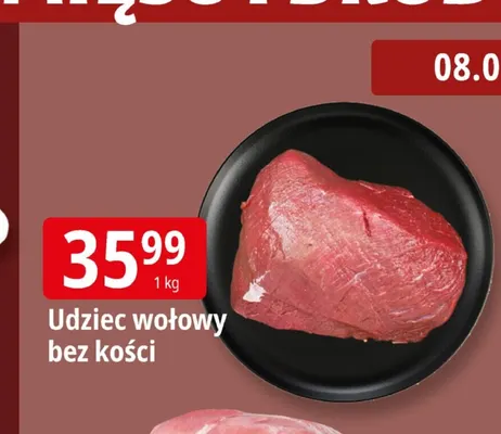 Udziec wołowy bez kości promocja w Leclerc