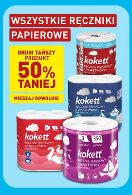 Ręcznik papierowy Giga Rolka Kokett promocja w Aldi
