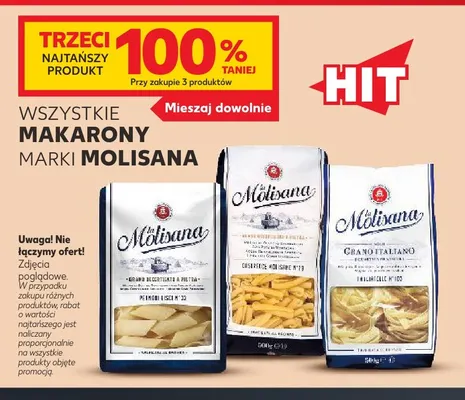 Makaron Pennoni Lisci Molisana promocja w Kaufland