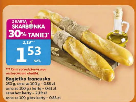 Bagietka francuska promocja w Auchan