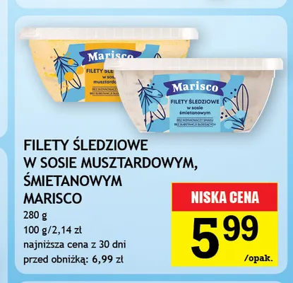 Filety śledziowe w sosie śmietanowym Marisco promocja w Gram Market