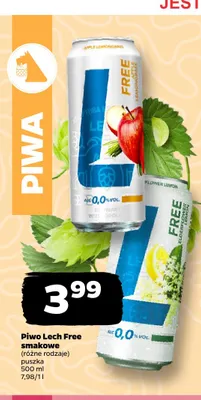 Piwo bezalkoholowe Lech Elderflower Lemon promocja w Netto