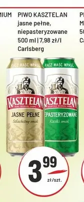 Piwo Kasztelan Niepasteryzowane promocja w Sedal