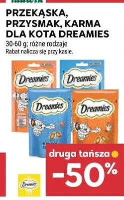 Przekąska, przysmak, karma dla kota Dreamies promocja w Stokrotka