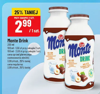 Monte Drink promocja w POLOmarket