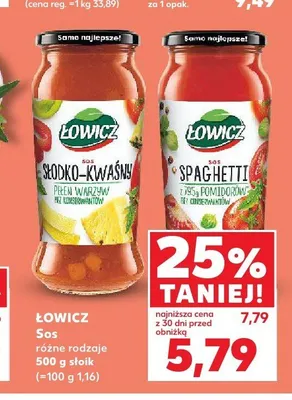 Sos spaghetti Łowicz promocja w Kaufland