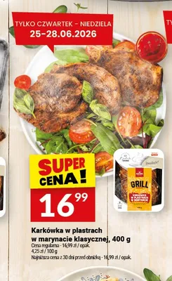 Karkówka w plastrach w marynacie klasycznej Białecki Wędzarnia promocja w Twój Market