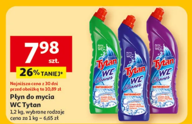 Płyn do mycia WC promocja w Auchan