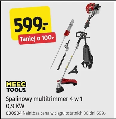 Spalinowy multitrimmer Meec Tools 4w1 0,9KW 000904 promocja w Jula