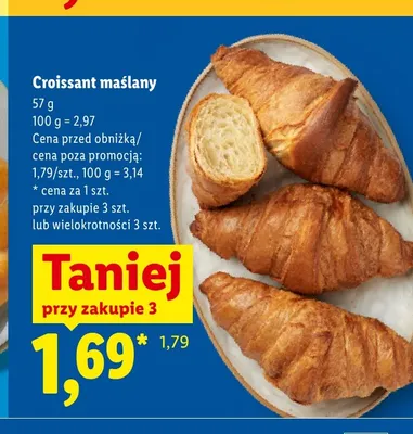 Croissant maślany Lidl promocja w Lidl