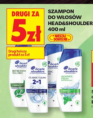 Szampon do włosów Head & Shoulders Classic Clean promocja w Biedronka