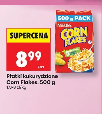 Płatki kukurydziane Nestlé Corn Flakes promocja w Biedronka