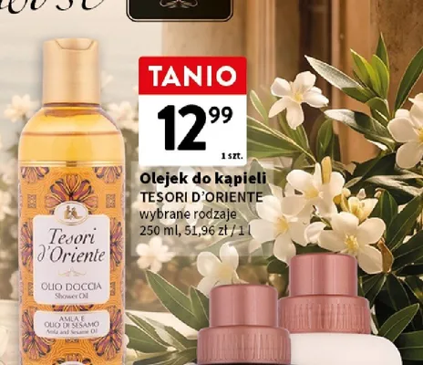 Olejek do kąpieli Tesori d'Oriente Amla e Olio di Sesamo promocja w Intermarche