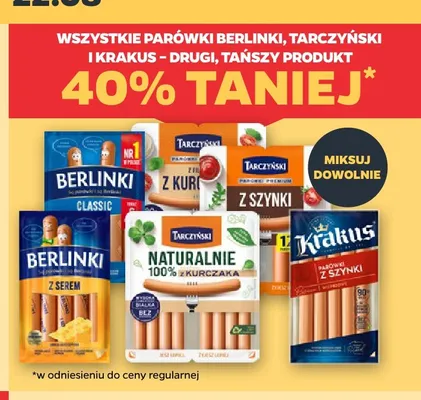 Parówki Berlinki Classic promocja w Netto