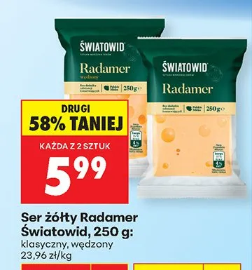 Ser żółty Radamer klasyczny promocja w Biedronka