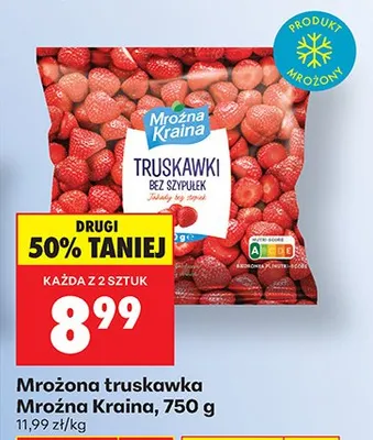 Truskawki mrożone bez szypułek promocja w Biedronka