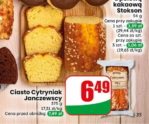 Ciasto Cytryniak Janczewscy promocja w Dino