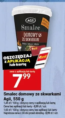 Smalec domowy ze skwarkami Agii promocja w Twój Market