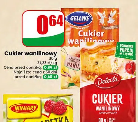 Cukier wanilinowy promocja w Dino