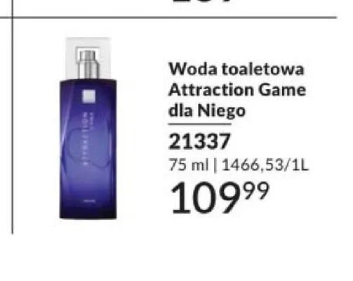 Woda toaletowa Avon Attraction Game dla Niego promocja w AVON