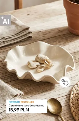 Ceramiczna taca dekoracyjna promocja w Sinsay