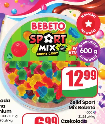 Żelki Sport Mix Bebeto promocja w Dino