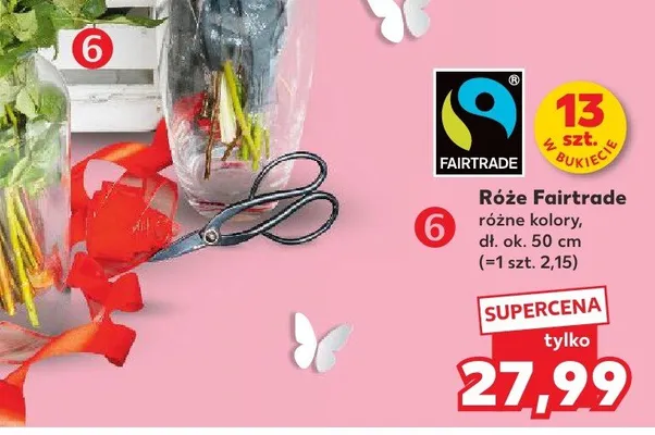 Róże Fairtrade promocja w Kaufland