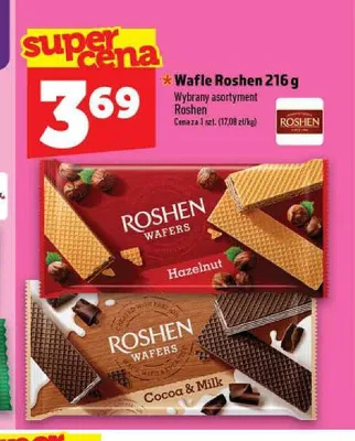 Wafle Cocoa & Milk Roshen promocja w TOPAZ