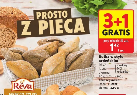 Bułka w stylu ardeńskim ciemna Reva promocja w Intermarche
