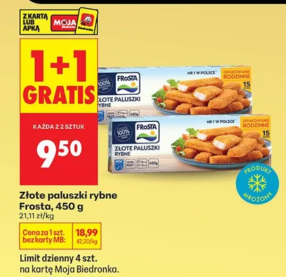 Paluszki rybne złote promocja w Biedronka