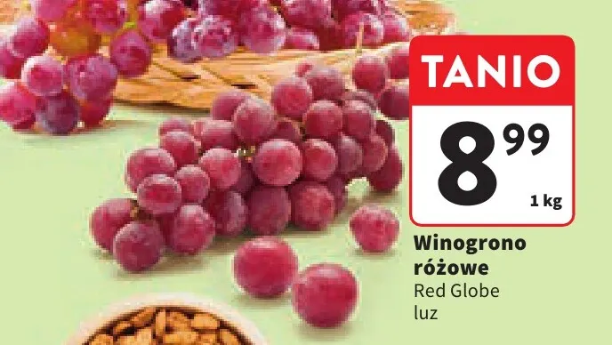 Winogrona różowe Red Globe promocja w Intermarche