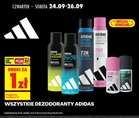 Dezodorant Adidas Fresh Endurance promocja w Biedronka