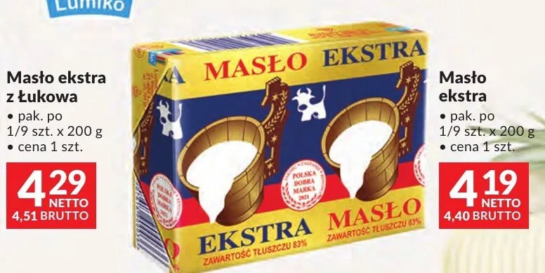 Masło ekstra promocja w Makro