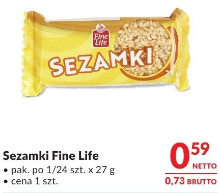 Sezamki Fine Life promocja w Makro