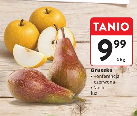 Gruszki Konferencja czerwona promocja w Intermarche