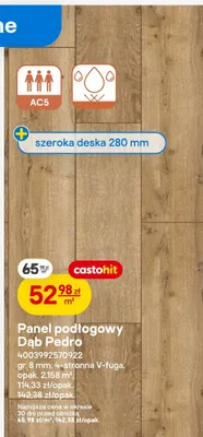 Panel podłogowy Dąb Pedro promocja w Castorama