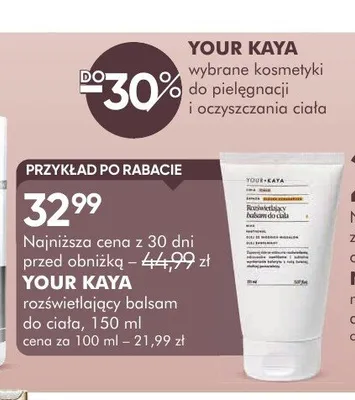 Kosmetyki do pielęgnacji i oczyszczania ciała Your Kaya promocja w Super-Pharm