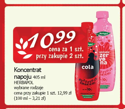 Syrop o smaku coli Herbapol promocja w CEZAR Delikatesy