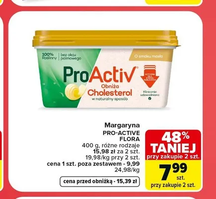 Margaryna Flora ProActiv promocja w Carrefour Market