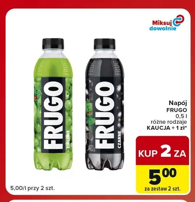 Napój Frugo zielone promocja w Carrefour Market