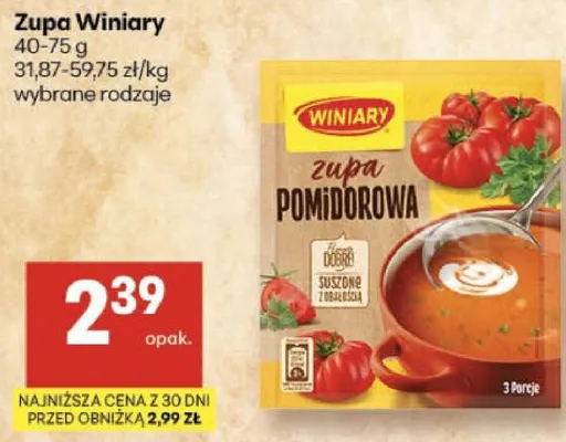 Zupa promocja w Delikatesy Centrum