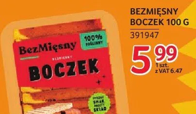 Boczek BezMięsny 100g promocja w Selgros